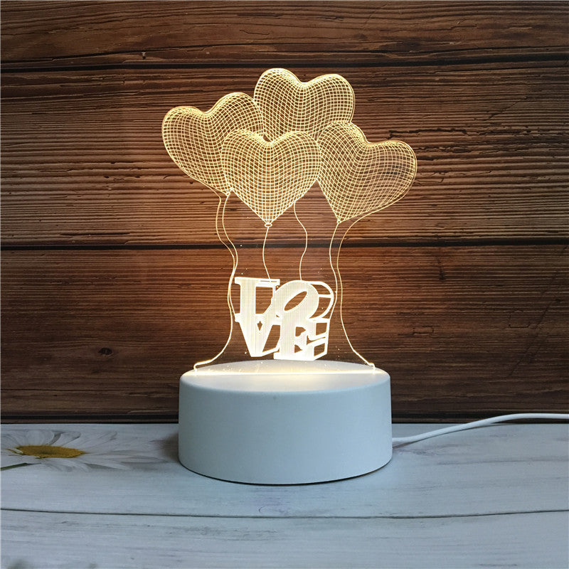 3D Illusion Night Light - Unique LED Lamp for Kids & Home Decor