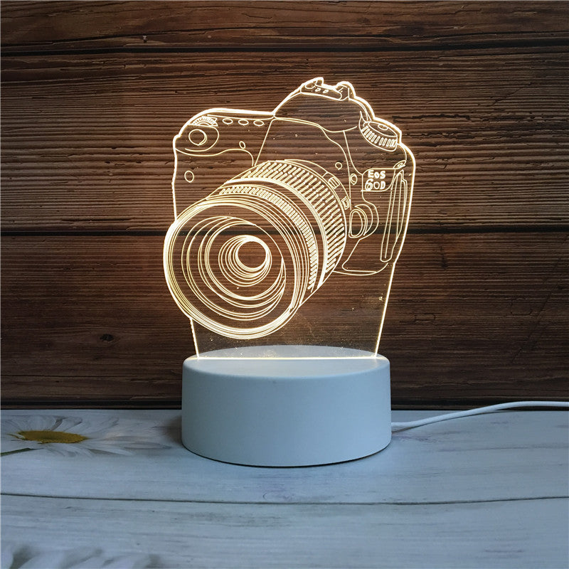 3D Illusion Night Light - Unique LED Lamp for Kids & Home Decor