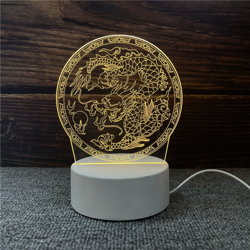 3D Illusion Night Light - Unique LED Lamp for Kids & Home Decor