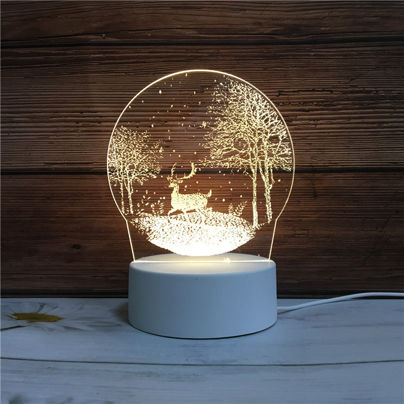 3D Illusion Night Light - Unique LED Lamp for Kids & Home Decor