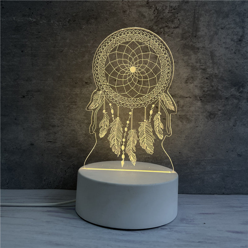 3D Illusion Night Light - Unique LED Lamp for Kids & Home Decor