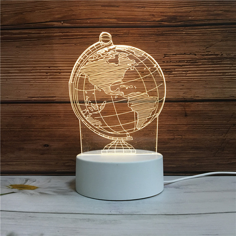 3D Illusion Night Light - Unique LED Lamp for Kids & Home Decor