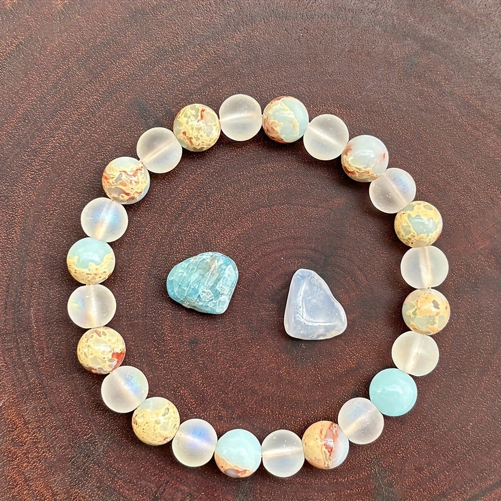 Healing Crystal Bracelet for Women - Anxiety Relief & Chakra Support