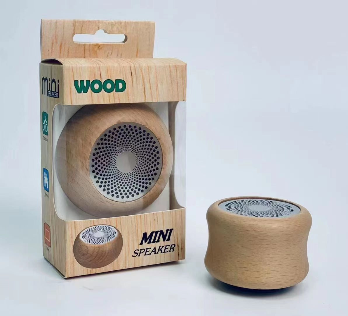Retro Wooden Bluetooth Speaker - Portable Wireless Subwoofer Gift