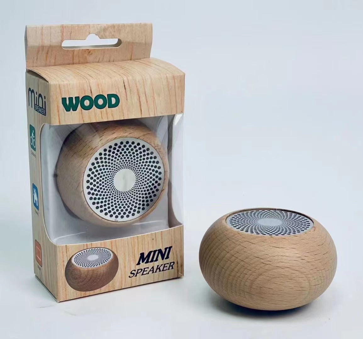 Retro Wooden Bluetooth Speaker - Portable Wireless Subwoofer Gift