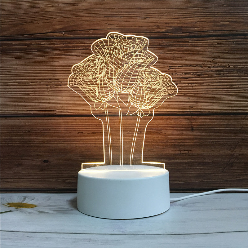 3D Illusion Night Light - Unique LED Lamp for Kids & Home Decor