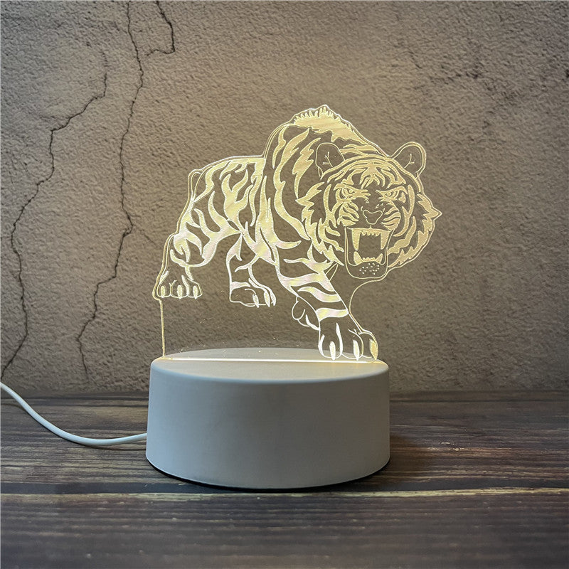 3D Illusion Night Light - Unique LED Lamp for Kids & Home Decor