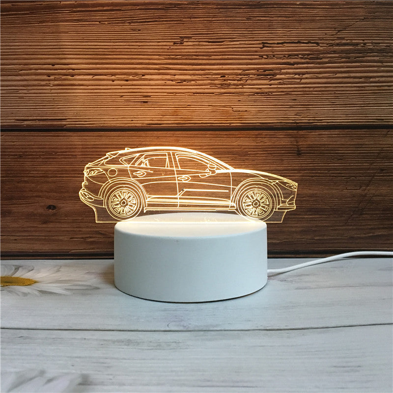 3D Illusion Night Light - Unique LED Lamp for Kids & Home Decor