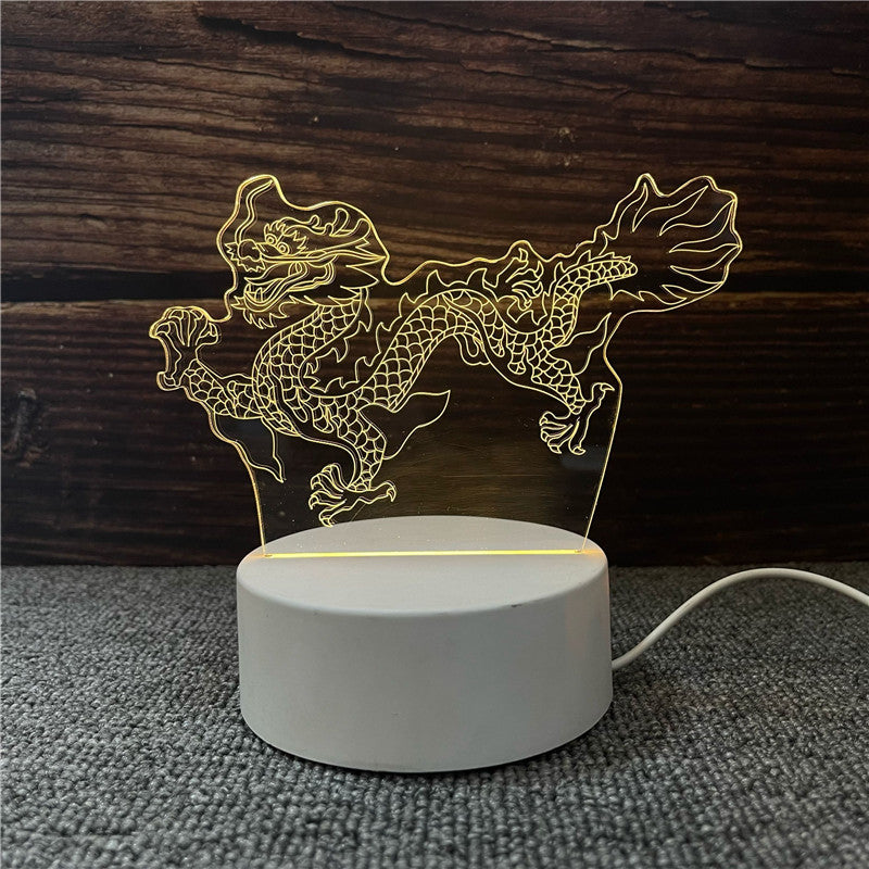 3D Illusion Night Light - Unique LED Lamp for Kids & Home Decor