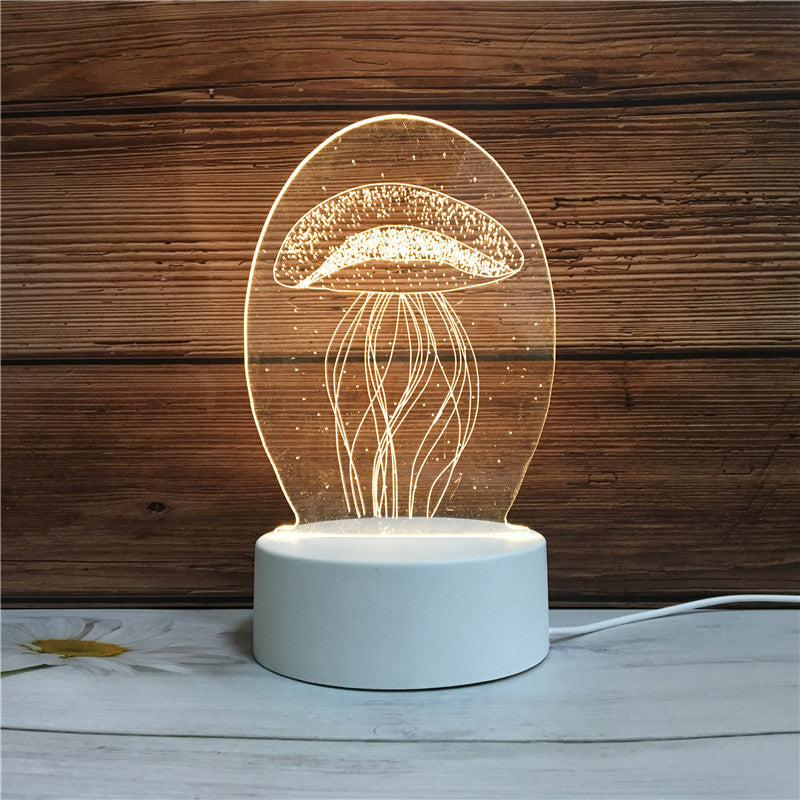 3D Illusion Night Light - Unique LED Lamp for Kids & Home Decor