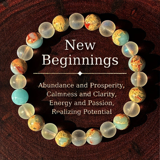 Healing Crystal Bracelet for Women - Anxiety Relief & Chakra Support