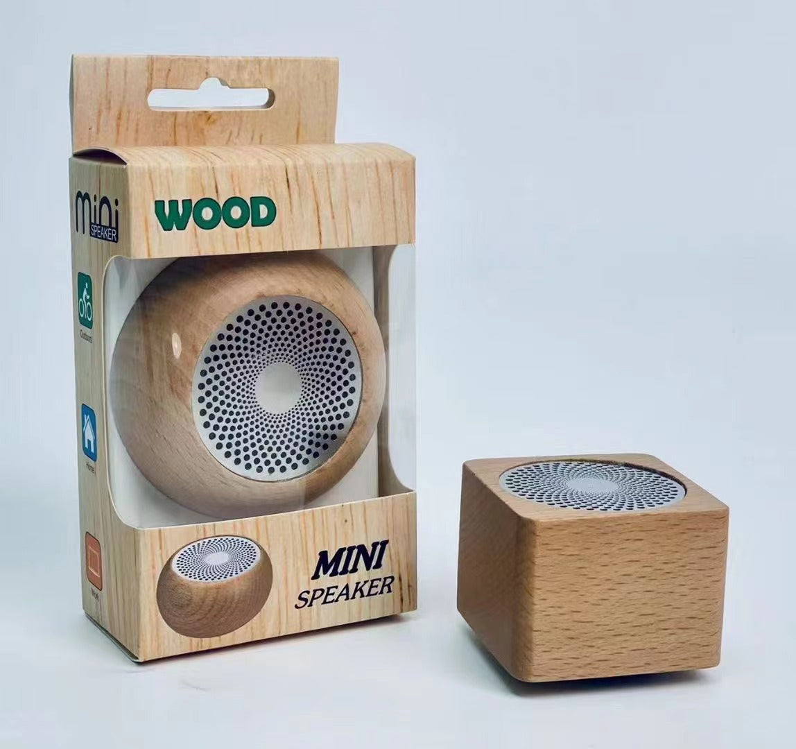 Retro Wooden Bluetooth Speaker - Portable Wireless Subwoofer Gift