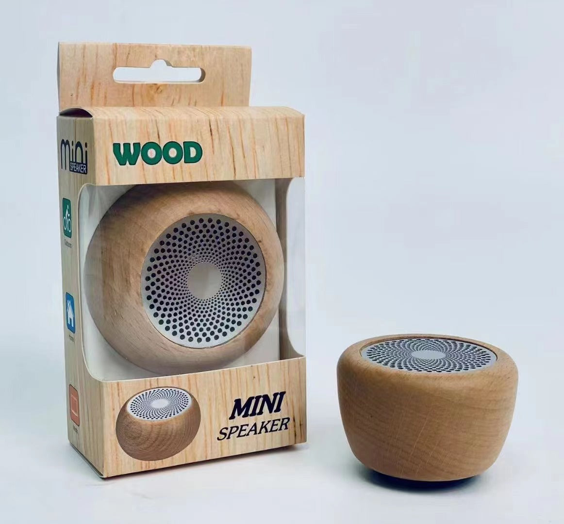 Retro Wooden Bluetooth Speaker - Portable Wireless Subwoofer Gift