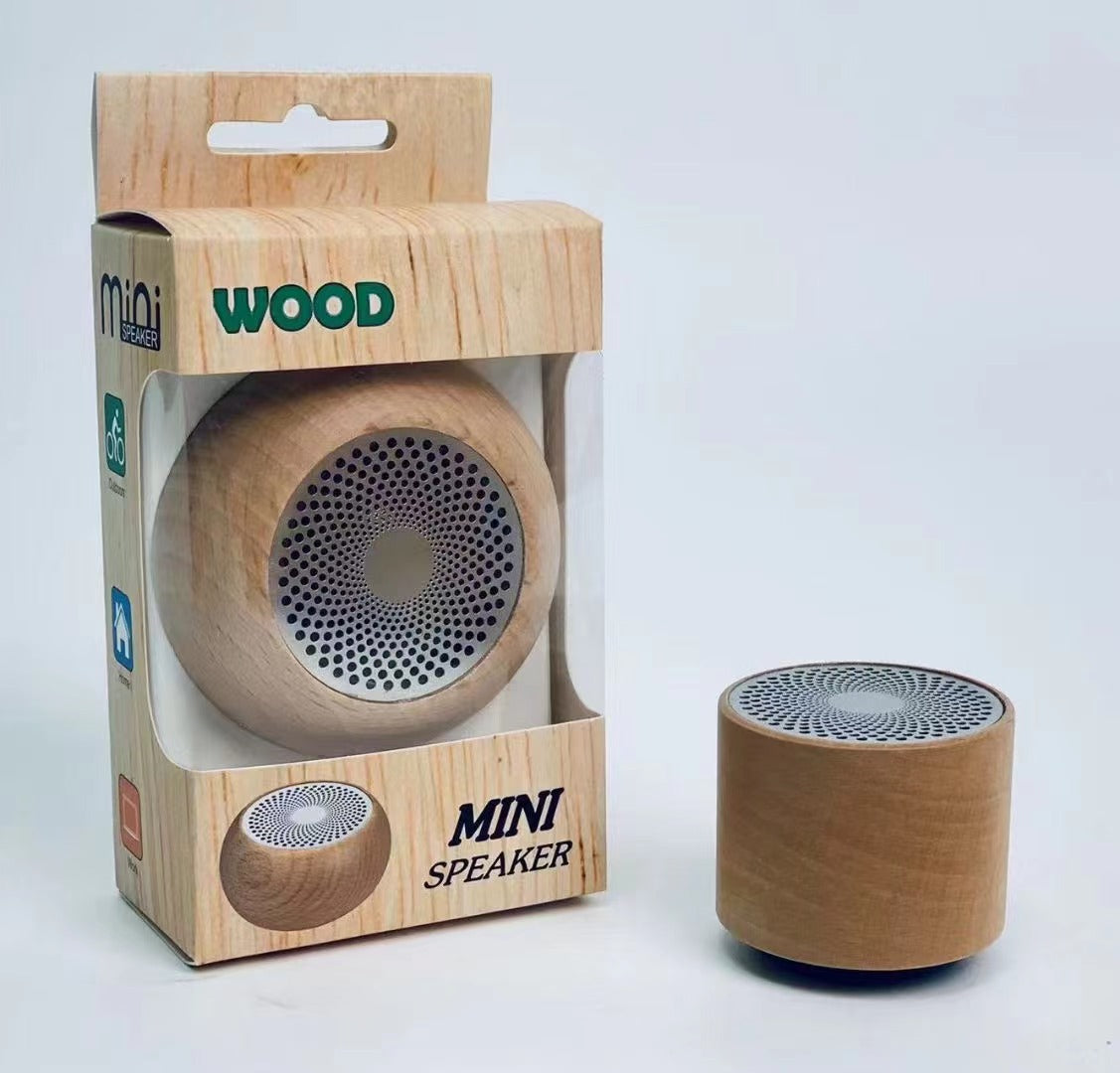 Retro Wooden Bluetooth Speaker - Portable Wireless Subwoofer Gift