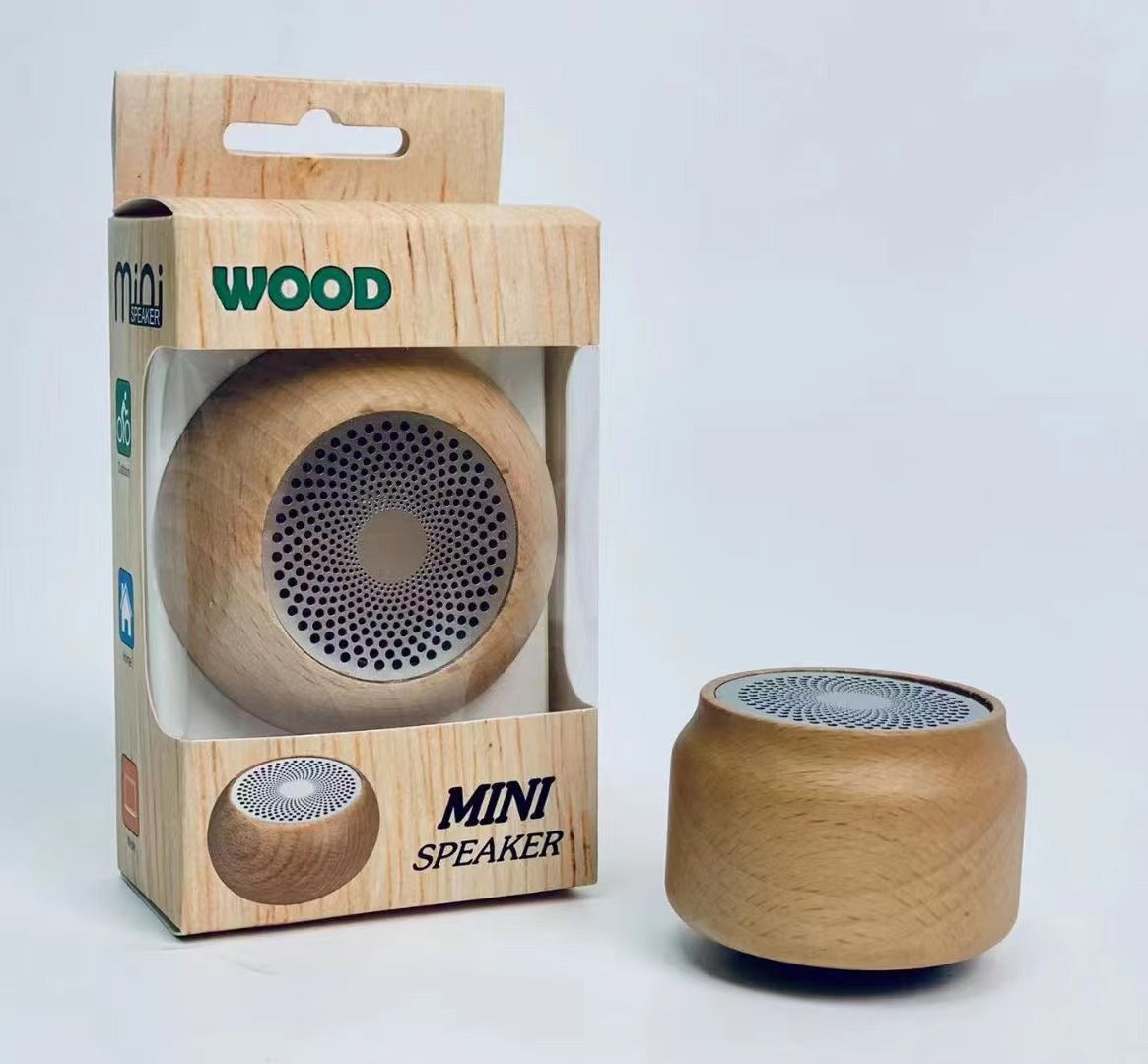 Retro Wooden Bluetooth Speaker - Portable Wireless Subwoofer Gift