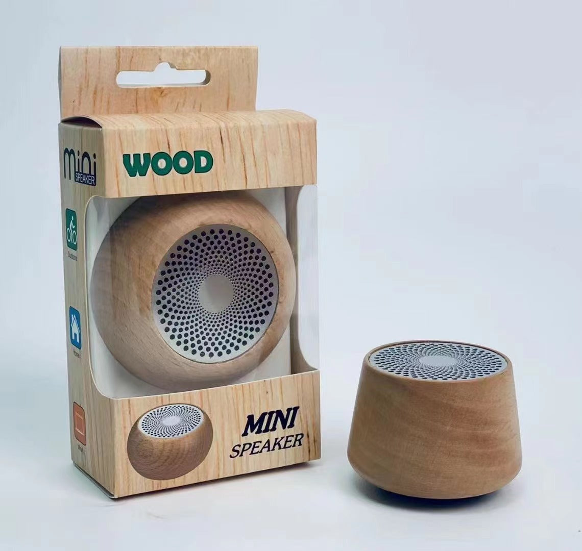 Retro Wooden Bluetooth Speaker - Portable Wireless Subwoofer Gift