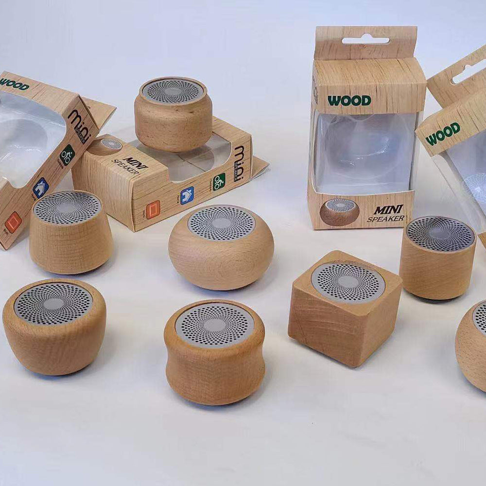 Retro Wooden Bluetooth Speaker - Portable Wireless Subwoofer Gift