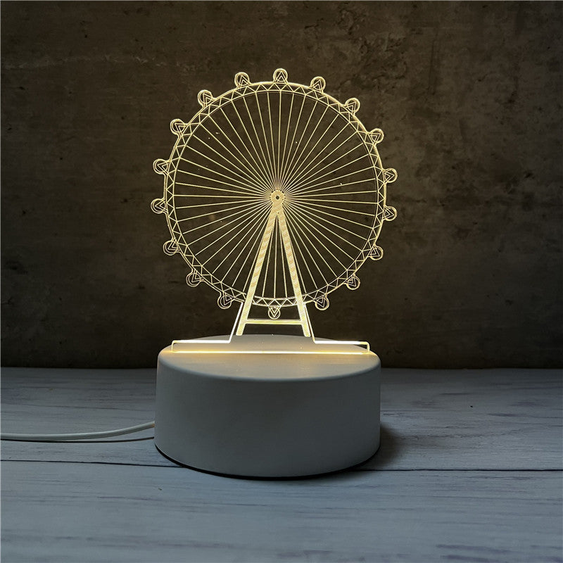 3D Illusion Night Light - Unique LED Lamp for Kids & Home Decor