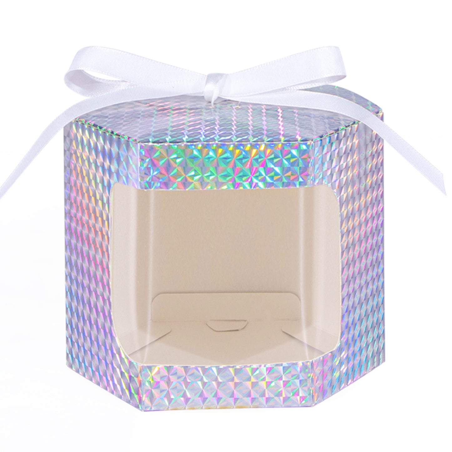 10 Pack Hexagonal Kraft Candy Boxes - Wedding, Party & Gift Packaging