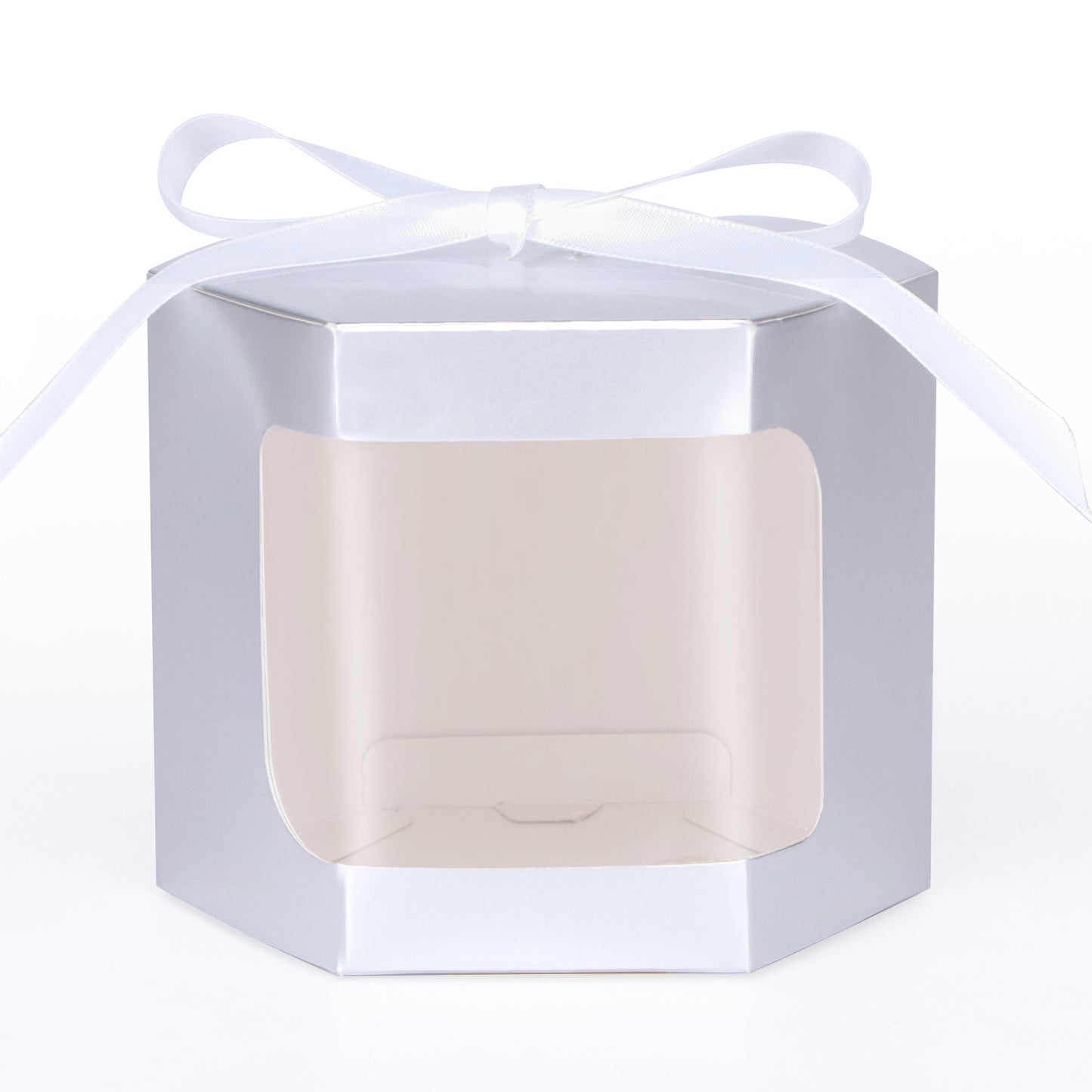 10 Pack Hexagonal Kraft Candy Boxes - Wedding, Party & Gift Packaging
