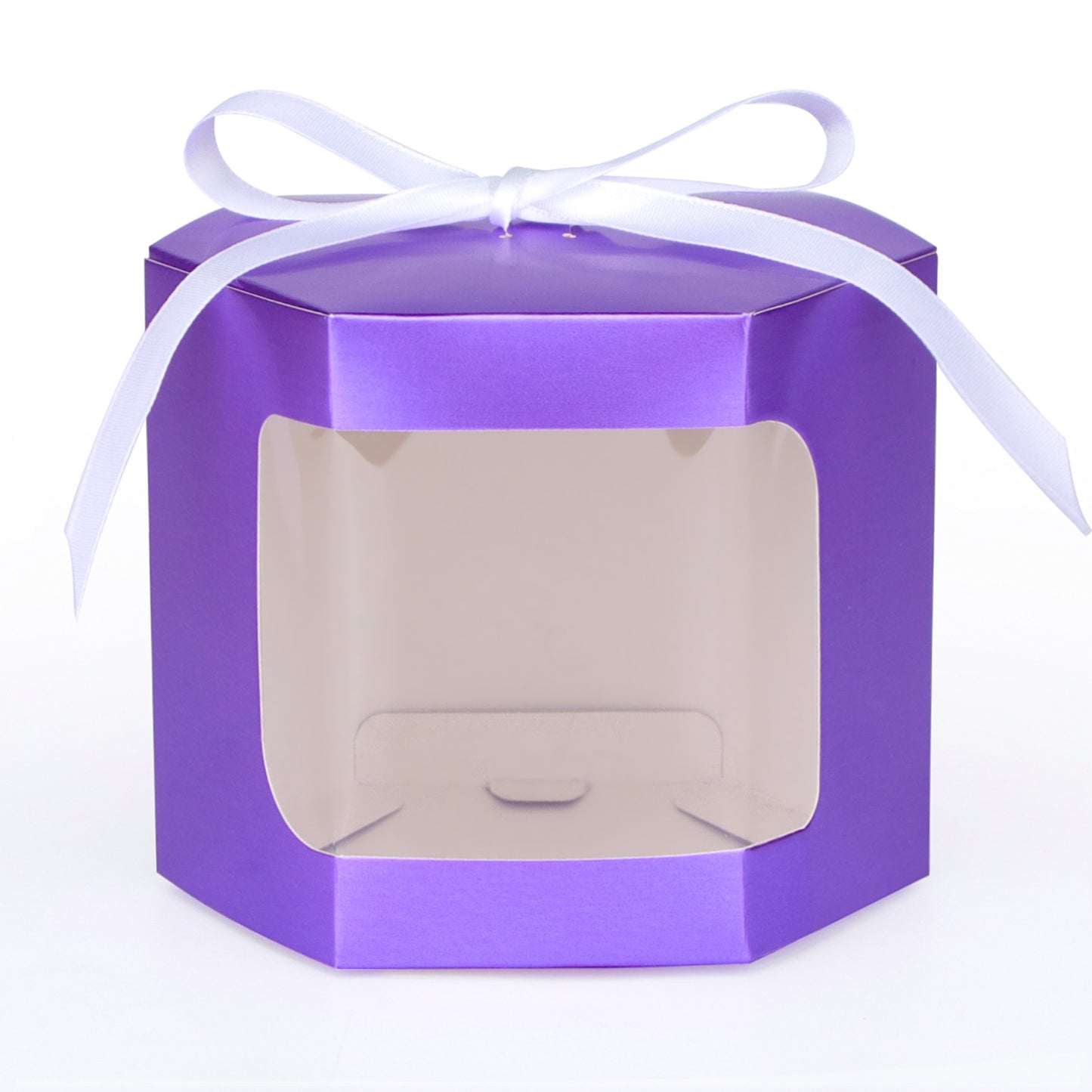 10 Pack Hexagonal Kraft Candy Boxes - Wedding, Party & Gift Packaging