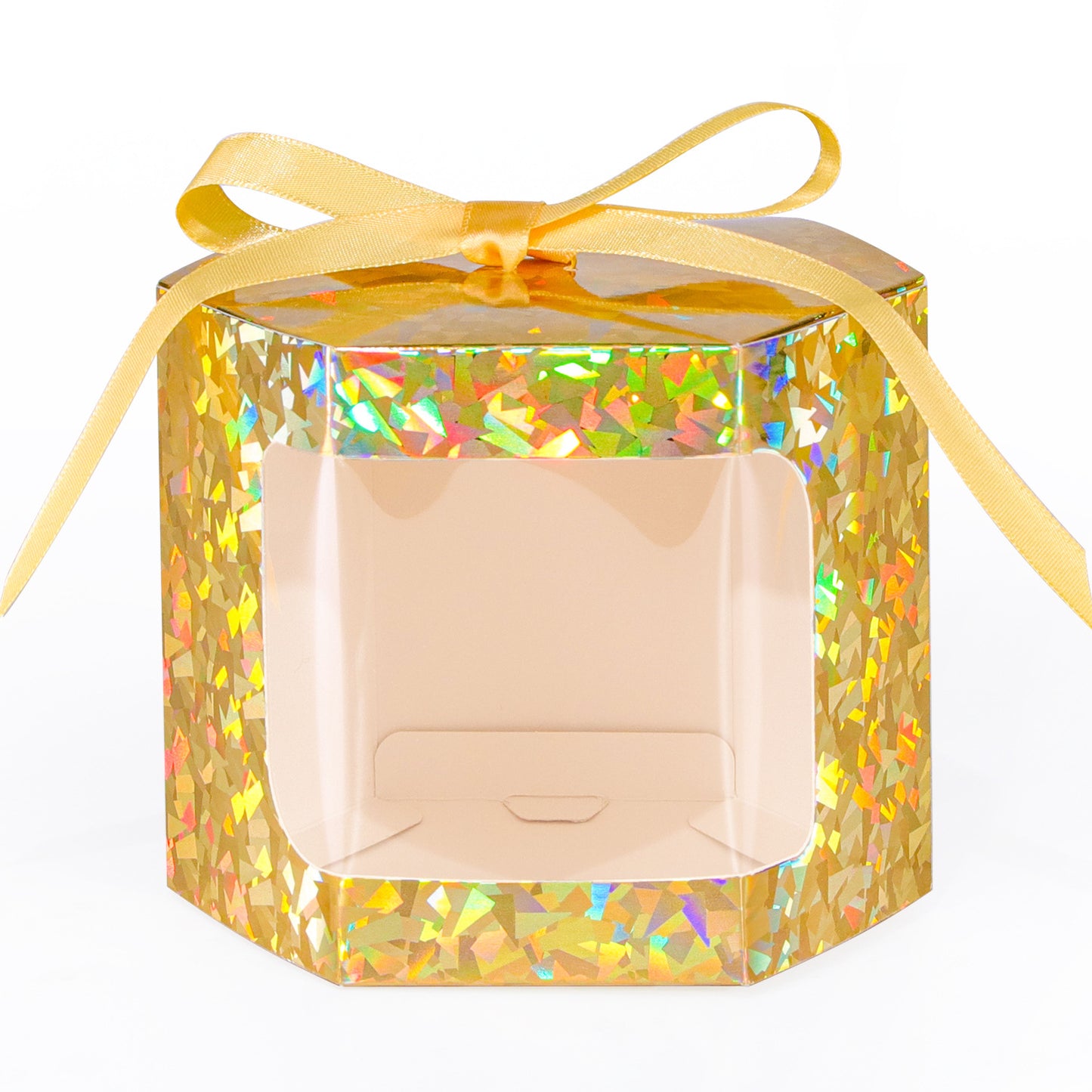 10 Pack Hexagonal Kraft Candy Boxes - Wedding, Party & Gift Packaging