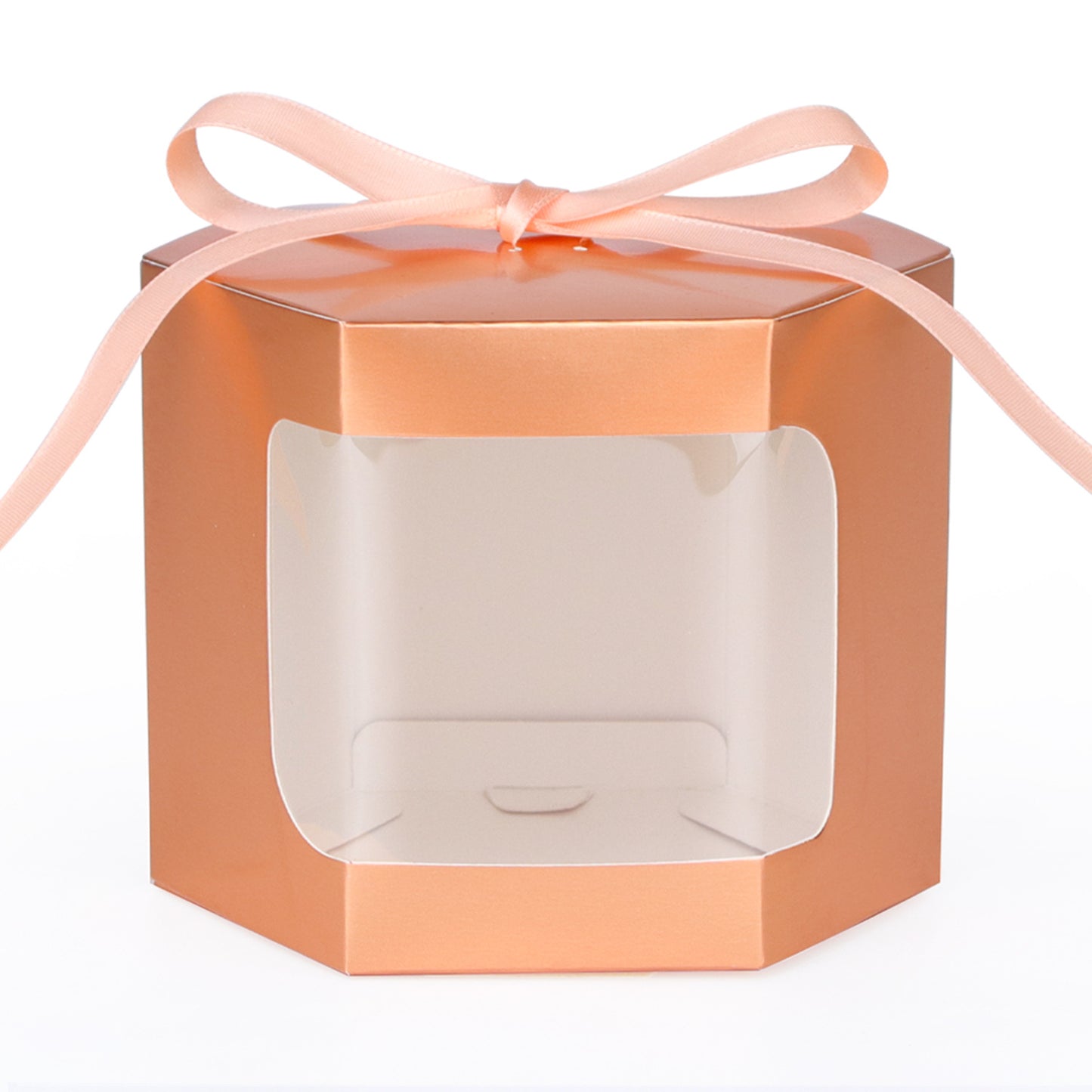 10 Pack Hexagonal Kraft Candy Boxes - Wedding, Party & Gift Packaging