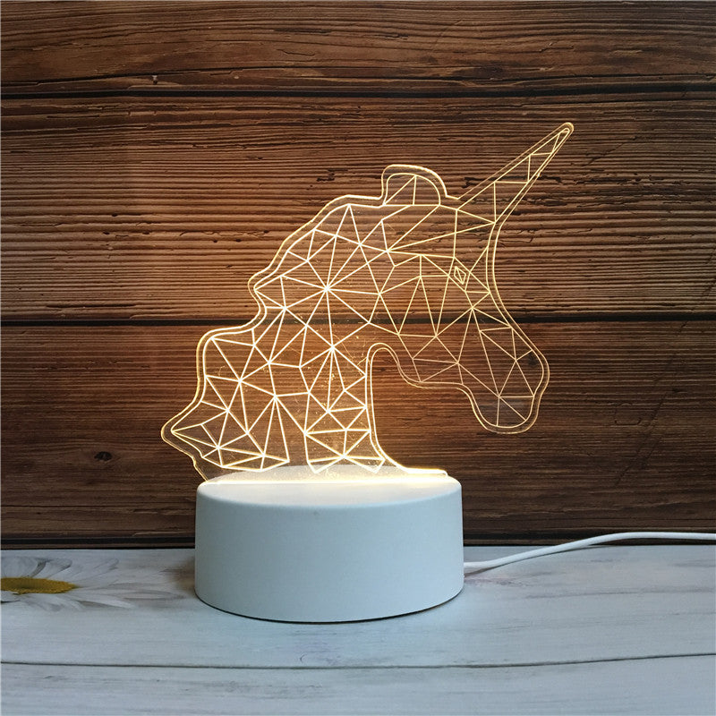 3D Illusion Night Light - Unique LED Lamp for Kids & Home Decor